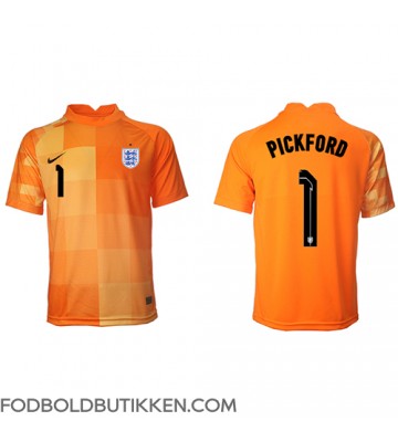 England Jordan Pickford #1 Målmand Udebanetrøje VM 2022 Kortærmet
